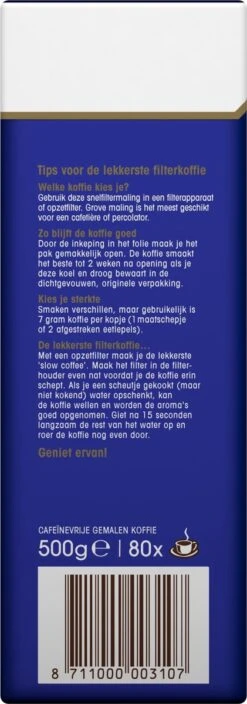 Douwe Egberts Decafé Filterkoffie - 6 X 500 Gram -Monin Verkoopwinkel 421x1200