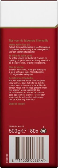 Douwe Egberts Aroma Rood Filterkoffie - 15 X 500 Gram -Monin Verkoopwinkel 421x1200 3