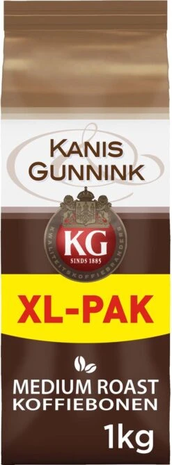 Kanis & Gunnink Medium Roast Koffiebonen - 4 X 1000 Gram - Voordeelverpakking 12 Kanis & Gunnink Medium Roast Koffiebonen - 4 X 1000 Gram - Voordeelverpakking -Monin Verkoopwinkel 443x1200