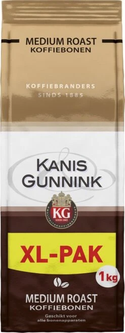 Kanis & Gunnink Medium Roast Koffiebonen - 4 X 1000 Gram - Voordeelverpakking 13 Kanis & Gunnink Medium Roast Koffiebonen - 4 X 1000 Gram - Voordeelverpakking -Monin Verkoopwinkel 451x1200