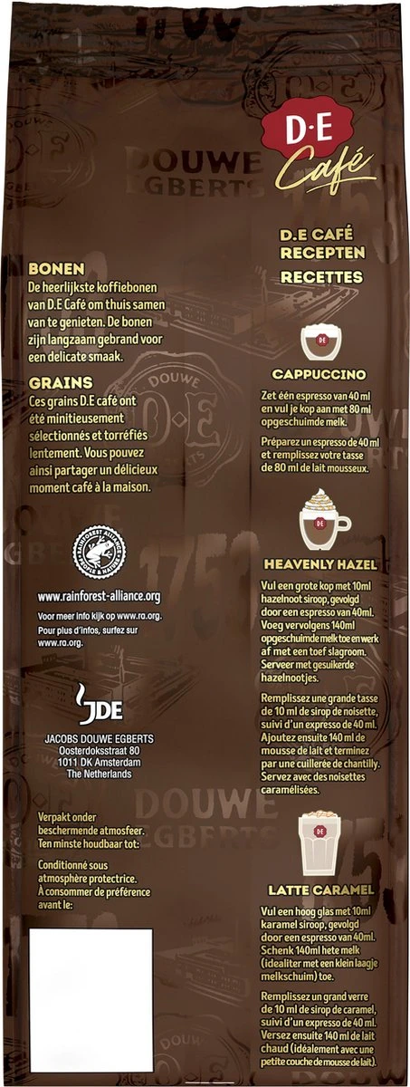Douwe Egberts D.E Café Creatie Koffiebonen - 7/9 Intensiteit - 4 X 500 Gram 3 Douwe Egberts D.E Café Creatie Koffiebonen - 7/9 Intensiteit - 4 X 500 Gram - Afbeelding 3