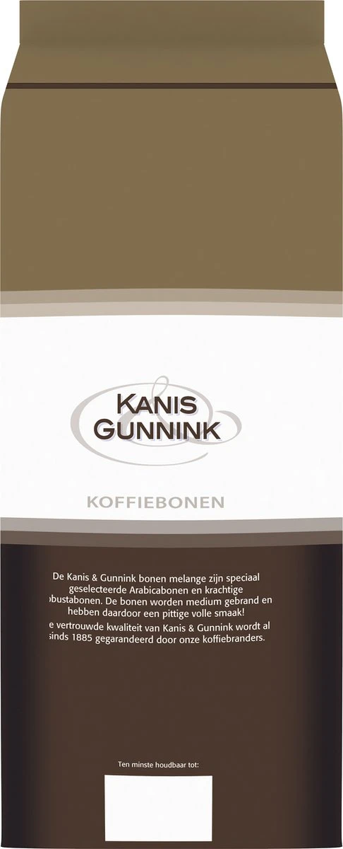 Kanis & Gunnink Medium Roast Koffiebonen - 4 X 1000 Gram - Voordeelverpakking 2 Kanis & Gunnink Medium Roast Koffiebonen - 4 X 1000 Gram - Voordeelverpakking - Afbeelding 2