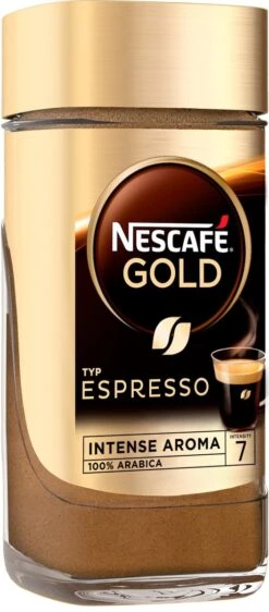 Nescafé Gold Espresso Oploskoffie - 6 Potten à 100 Gram 10 Nescafé Gold Espresso Oploskoffie - 6 Potten à 100 Gram -Monin Verkoopwinkel 527x1200 2