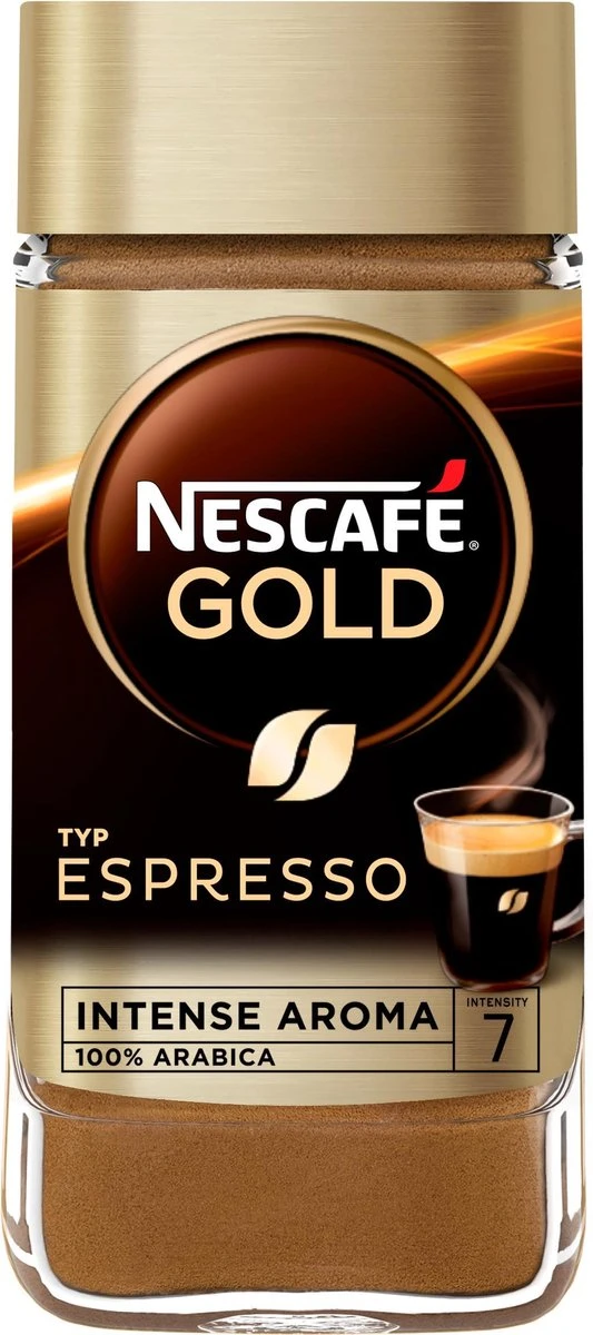 Nescafé Gold Espresso Oploskoffie - 6 Potten à 100 Gram 3 Nescafé Gold Espresso Oploskoffie - 6 Potten à 100 Gram - Afbeelding 3