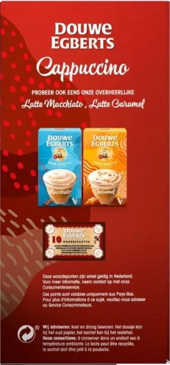 Douwe Egberts Verwenkoffie Cappuccino Oploskoffie - 5 X 10 Zakjes -Monin Verkoopwinkel 560x1200 3