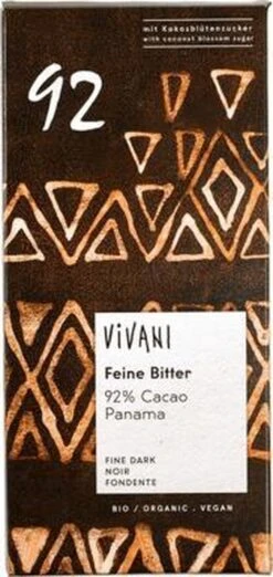 Pure Chocolade 92% Vivani - Tablet 80 Gram - Biologisch 9 Pure Chocolade 92% Vivani - Tablet 80 Gram - Biologisch -Monin Verkoopwinkel 568x1200 1