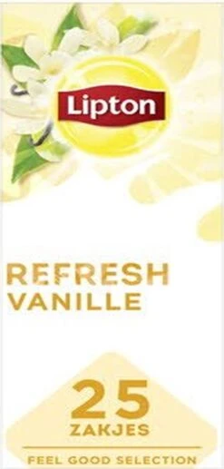 Lipton - Feel Good Selection Zwarte Thee Vanille - 6x 25 Zakjes -Monin Verkoopwinkel 573x1200