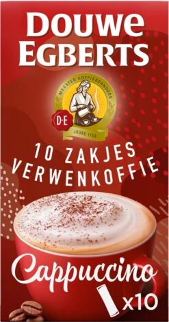 Douwe Egberts Verwenkoffie Cappuccino Oploskoffie - 5 X 10 Zakjes -Monin Verkoopwinkel 630x1200 2