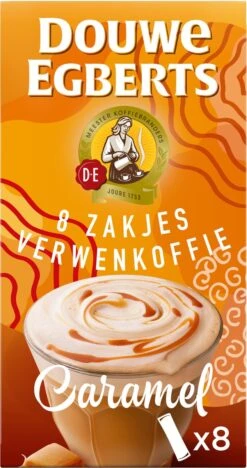 Douwe Egberts Verwenkoffie Latte Caramel Oploskoffie - 5 X 8 Zakjes 15 Douwe Egberts Verwenkoffie Latte Caramel Oploskoffie - 5 X 8 Zakjes -Monin Verkoopwinkel 633x1200