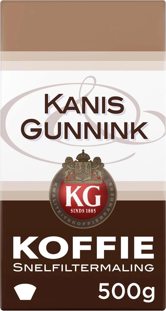 Kanis & Gunnink Filterkoffie - 6 X 500 Gram 2 Kanis & Gunnink Filterkoffie - 6 X 500 Gram - Afbeelding 2