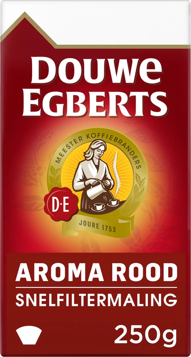 Douwe Egberts Aroma Rood Filterkoffie - 24 X 250 Gram 6 Douwe Egberts Aroma Rood Filterkoffie - 24 X 250 Gram - Afbeelding 6