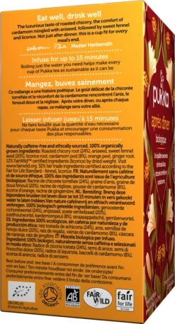 Pukka After Dinner Thee, Met Cichoreiwortel, Anijs- En Venkelzaad - 4 X 20 Zakjes - GB-BIO-05 -Monin Verkoopwinkel 648x1200 5