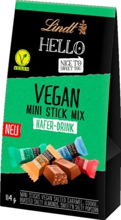 Lindt Hello Vegan - Mini-Stick Mix - Vegan Chocolade - 1x 114g