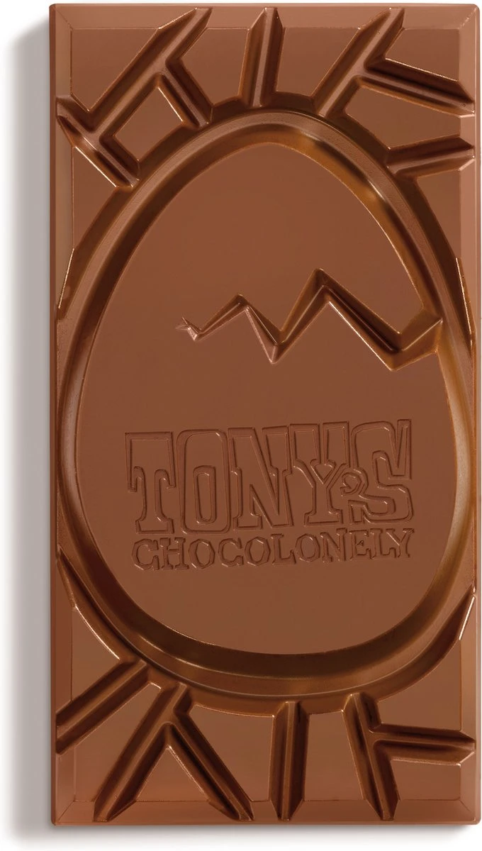 Tony's Chocolonely Pasen Chocolade Geschenkset Blei Ei - Melkchocolade Reep + Karamel Zeezout - Paas Cadeau Met 2 Chocolade Repen - 2 X 180 Gram 3 Tony's Chocolonely Pasen Chocolade Geschenkset Blei Ei - Melkchocolade Reep + Karamel Zeezout - Paas Cadeau Met 2 Chocolade Repen - 2 X 180 Gram - Afbeelding 3