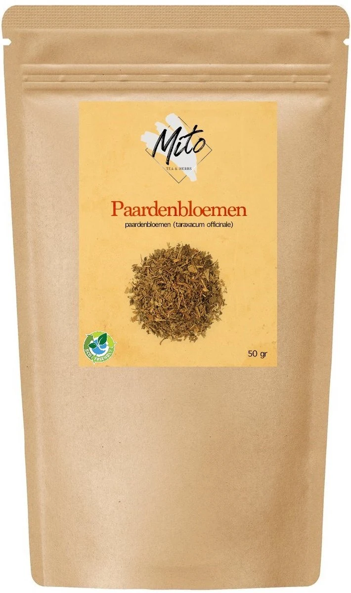 Mito Herbs - Losse Kruiden - Paardenbloem - Kruidenthee - Gedroogd - Premium - Rijk Aan Ijzer - 50 Gram 1 Mito Herbs - Losse Kruiden - Paardenbloem - Kruidenthee - Gedroogd - Premium - Rijk Aan Ijzer - 50 Gram