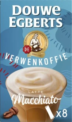 Douwe Egberts Verwenkoffie Latte Macchiato Oploskoffie - 5 X 8 Zakjes -Monin Verkoopwinkel 713x1200 1
