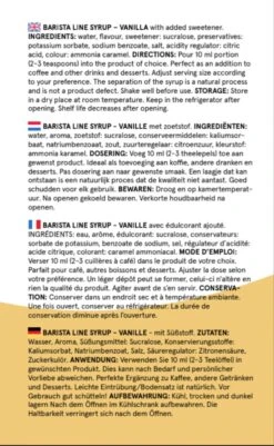 Fitcy | Koffiesiroop | Vanille | Barista Syrup | Zero | Vegan | Vetvrij | Suikervrij | Keto-vriendelijk | Koffie | Siroop | MET DOSEERPOMP | 1L -Monin Verkoopwinkel 739x1200 1