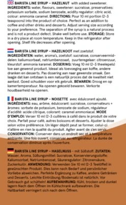 Fitcy | Koffiesiroop | Hazelnoot | Barista Syrup | Zero | Vegan | Vetvrij | Suikervrij | Keto-vriendelijk | Koffie | Siroop | MET DOSEERPOMP | 1L -Monin Verkoopwinkel 739x1200