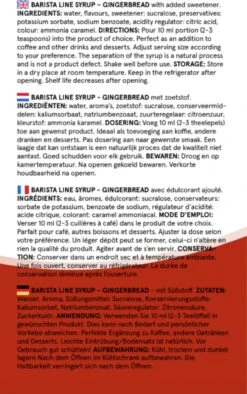 Fitcy | Koffiesiroop | Gingerbread | Barista Syrup | Zero | Vegan | Vetvrij | Suikervrij | Keto-vriendelijk | Koffie | Siroop | MET DOSEERPOMP | 1L -Monin Verkoopwinkel 752x1200