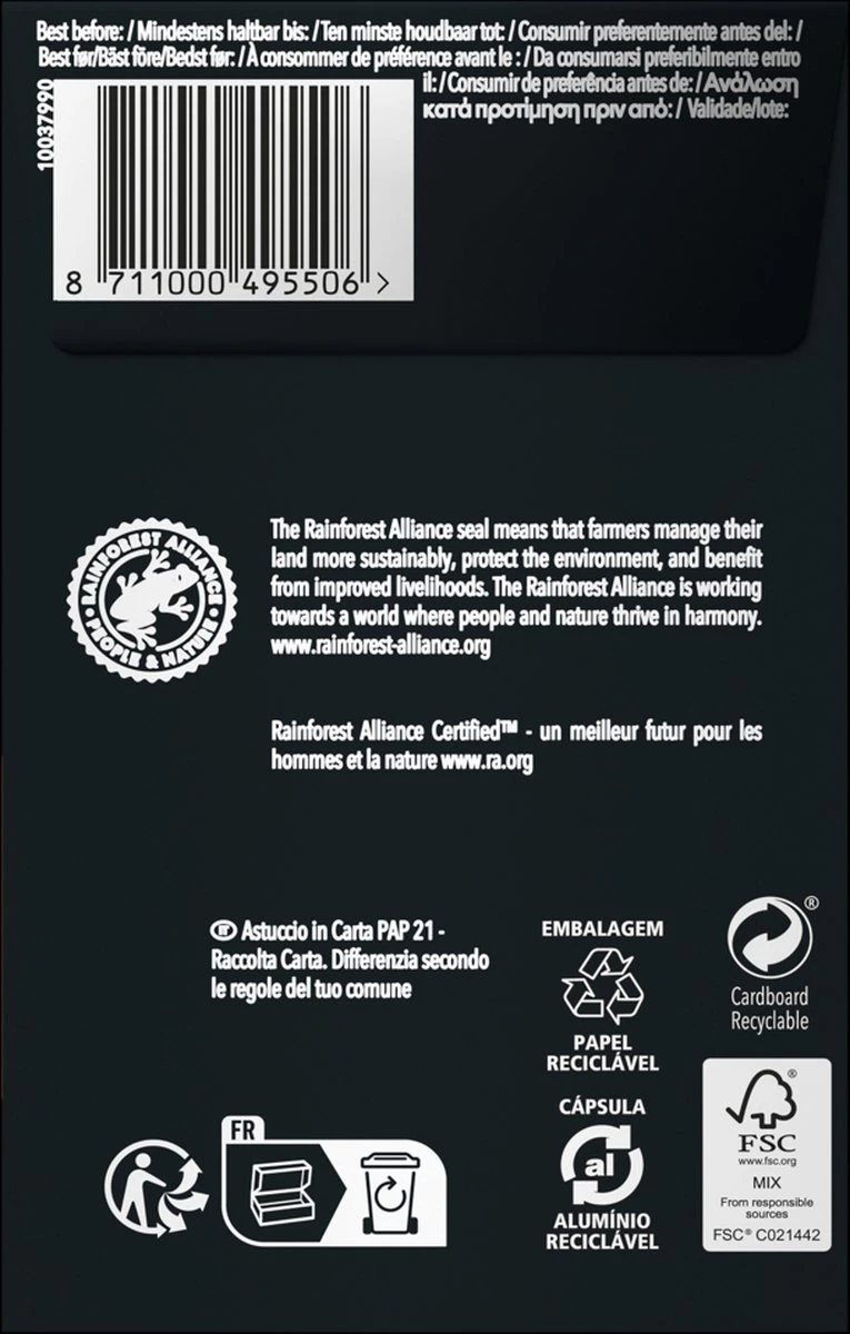 L'OR Lungo Estremo Koffiecups - Intensiteit 10/12 - 4 X 40 Capsules 5 L'OR Lungo Estremo Koffiecups - Intensiteit 10/12 - 4 X 40 Capsules - Afbeelding 5