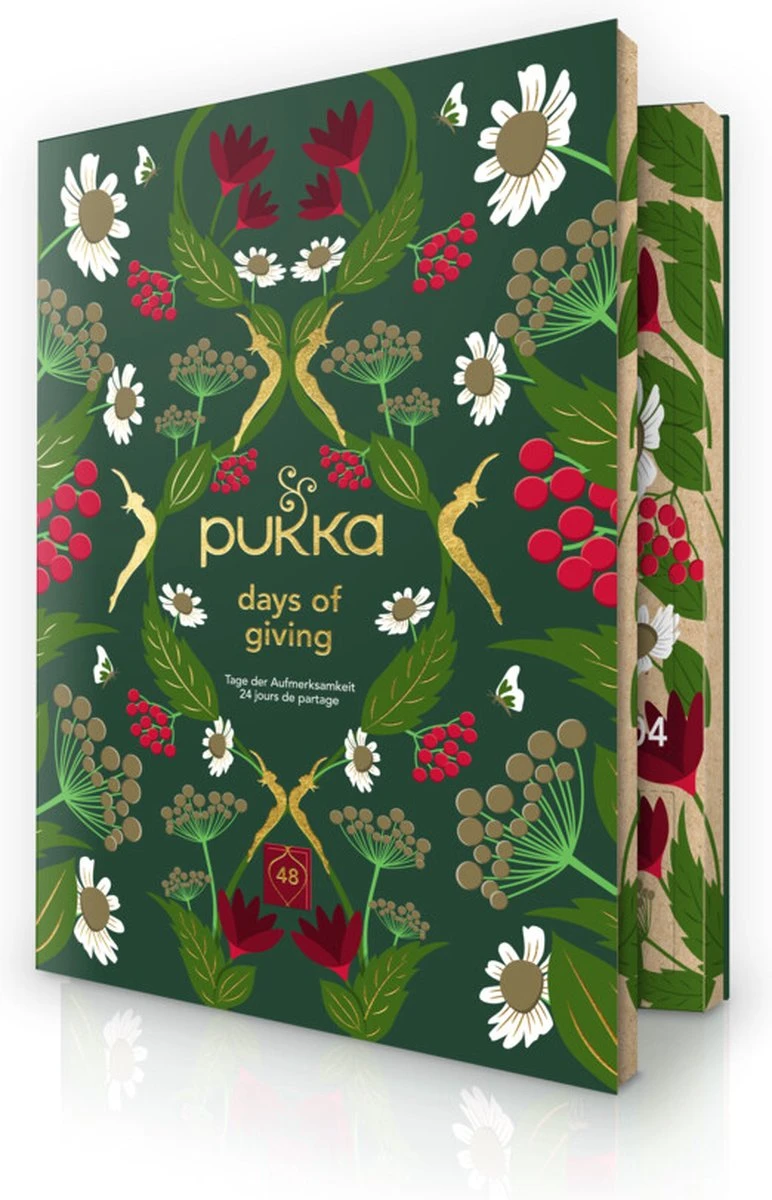 Pukka Thee Hardcover Biologische Kerst Adventskalender 2022, Perfect Als Kerstcadeau - 48 Zakjes - 1 Kalender 9 Pukka Thee Hardcover Biologische Kerst Adventskalender 2022, Perfect Als Kerstcadeau - 48 Zakjes - 1 Kalender - Afbeelding 9