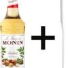 Monin Koffiesiroop Hazelnoot Siroop 70cl Met Doseer Pompje!