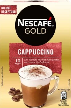Nescafé Gold Cappuccino Oploskoffie - Ongezoet - 6 Doosjes à 10 Zakjes -Monin Verkoopwinkel 794x1200 3