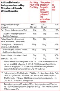 CHALO Chini Masala Chai Latte - Indische Vegan Chai - Zwarte Assam Thee - 25 Porties/ 300GR - Met Minder Suiker -Monin Verkoopwinkel 796x1200 3