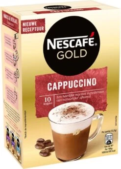Nescafé Gold Cappuccino Oploskoffie - Ongezoet - 6 Doosjes à 10 Zakjes -Monin Verkoopwinkel 857x1200 2