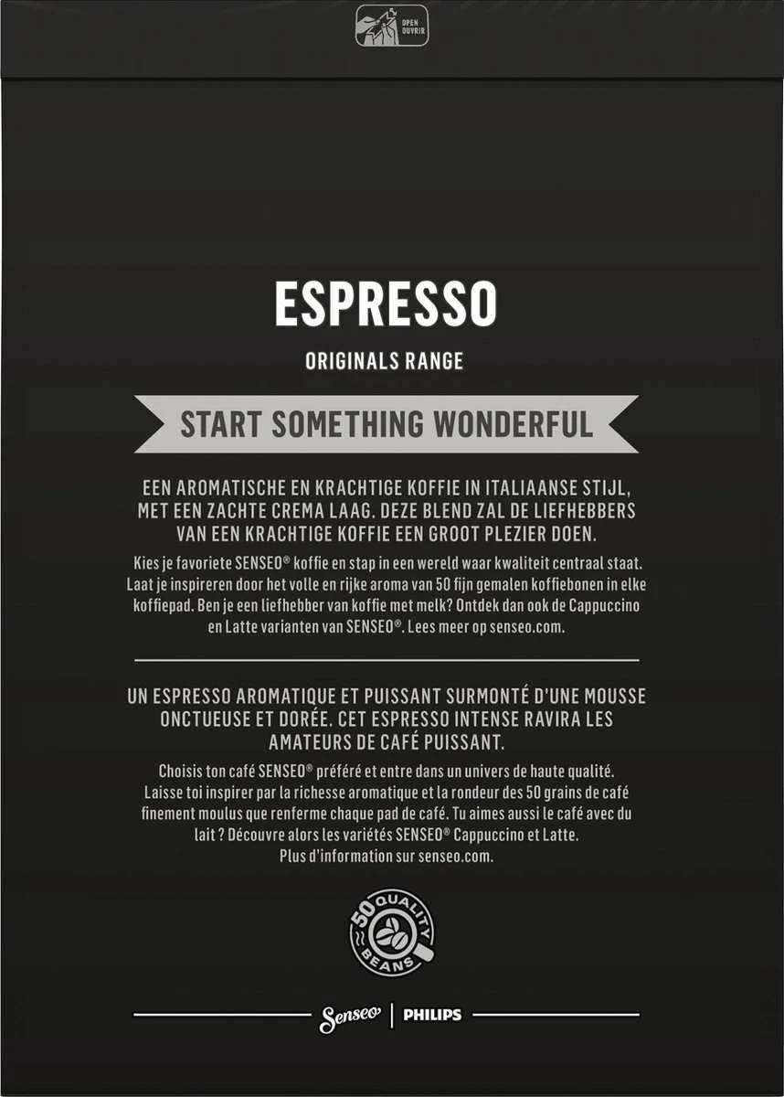 Senseo Espresso Koffiepads - 9/9 Intensiteit - 10 X 36 Pads 2 Senseo Espresso Koffiepads - 9/9 Intensiteit - 10 X 36 Pads - Afbeelding 2