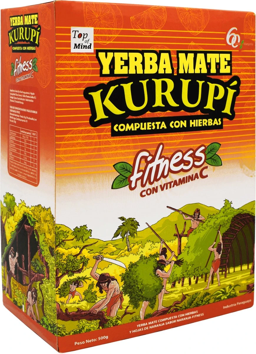 Yerba Mate Kurupí Fitness Variant Met Extra Vitamine C 500g 1 Yerba Mate Kurupí Fitness Variant Met Extra Vitamine C 500g