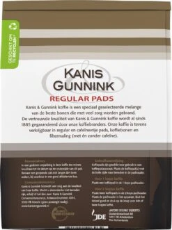 Kanis & Gunnink Regular Koffiepads - 10 X 36 Pads -Monin Verkoopwinkel 895x1200 1