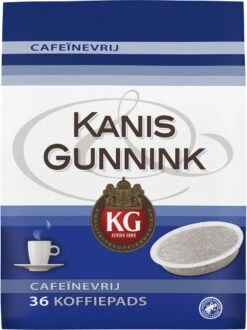 Kanis & Gunnink Cafeïnevrij Koffiepads - 10 X 36 Pads -Monin Verkoopwinkel 898x1200