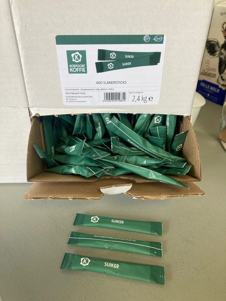 Suikersticks / Suikerzakjes Professional 600 St. A 4 Gram - Koepoort Koffie 1 Suikersticks / Suikerzakjes Professional 600 St. A 4 Gram - Koepoort Koffie