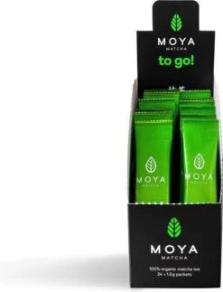 MOYA Matcha Thee To Go! Traditional - 24 Matcha Poeder Zakjes - 1,5 G -Monin Verkoopwinkel 919x1200