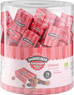 Rozijnen Grote XL Silo Uitdeelsnoepjes 74 Pakjes 12 Gram Smikkelbeer