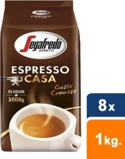 Segafredo Espresso Casa Koffiebonen - 8 X 1 Kg -Monin Verkoopwinkel 947x1200