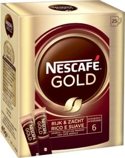 Nescafé Gold Oploskoffie - 6 Doosjes à 25 Zakjes -Monin Verkoopwinkel 949x1200