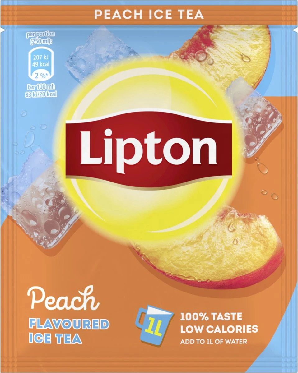 Lipton Ice Tea Powder - Perziksmaak - 18 X 50 Gram - Grootverpakking 1 Lipton Ice Tea Powder - Perziksmaak - 18 X 50 Gram - Grootverpakking