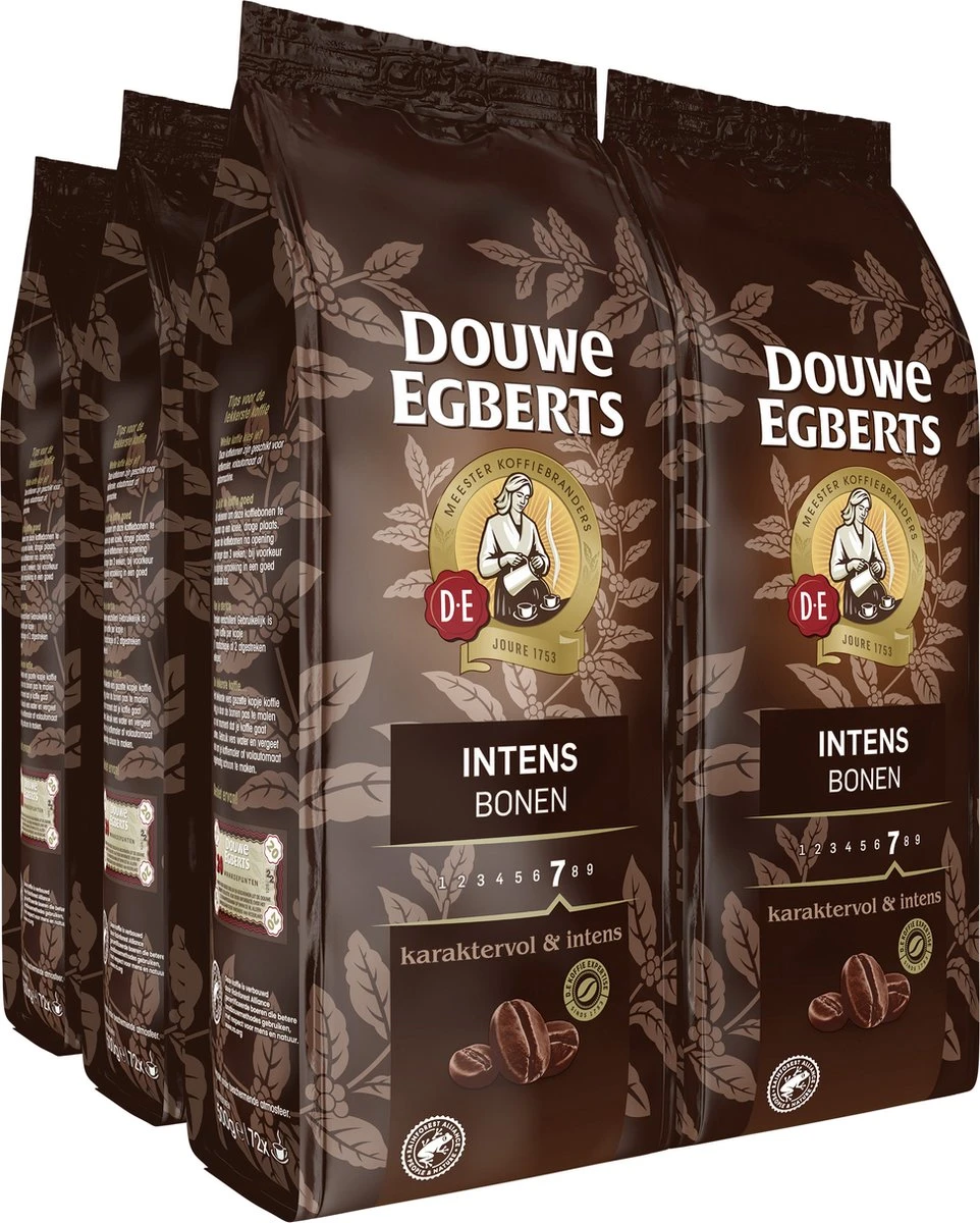 Douwe Egberts Intens Koffiebonen - 4 X 500 Gram 1 Douwe Egberts Intens Koffiebonen - 4 X 500 Gram