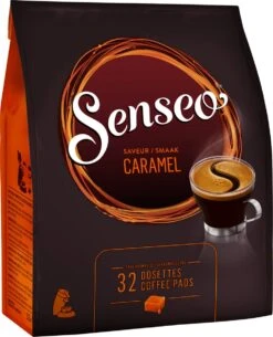 Senseo Caramel Koffiepads - 2/9 Intensiteit - 10 X 32 Pads -Monin Verkoopwinkel 973x1200