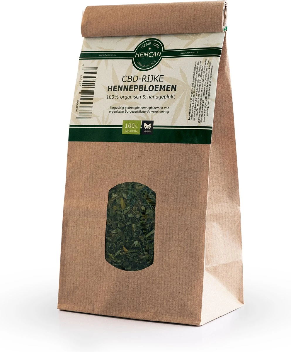 Biologische CBD-rijke Hennepbloemen (Hennep CBD Thee) - Vegan - 100% Natuurlijk 1 Biologische CBD-rijke Hennepbloemen (Hennep CBD Thee) - Vegan - 100% Natuurlijk